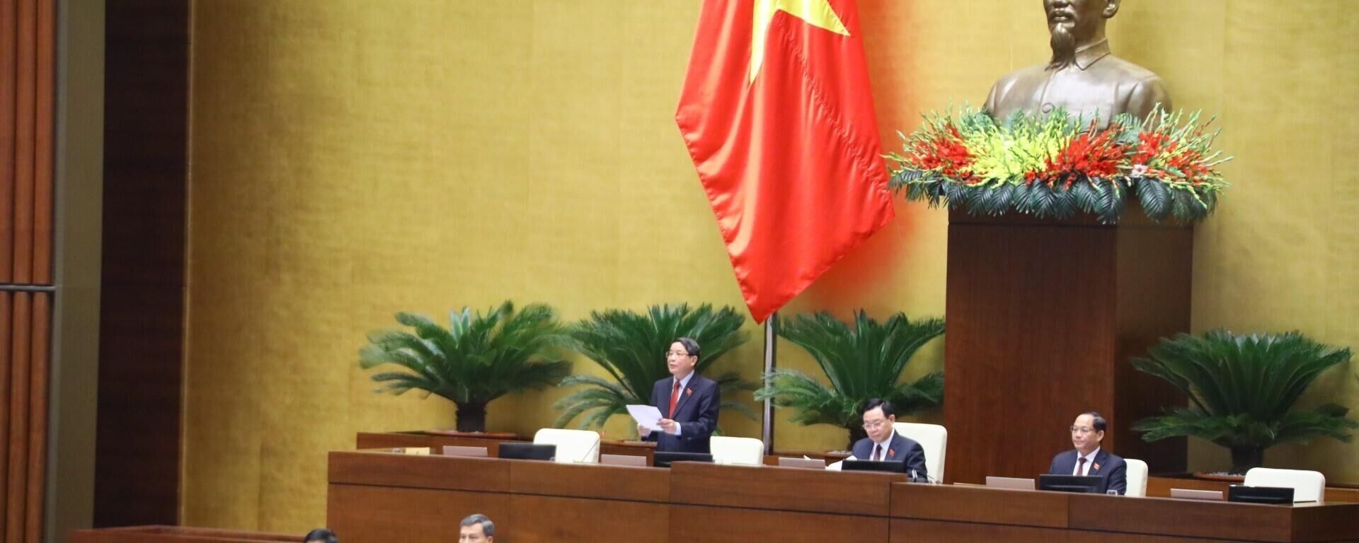 Phó Chủ tịch Quốc hội Nguyễn Đức Hải điều hành nội dung phiên họp - Sputnik Việt Nam, 1920, 11.11.2022