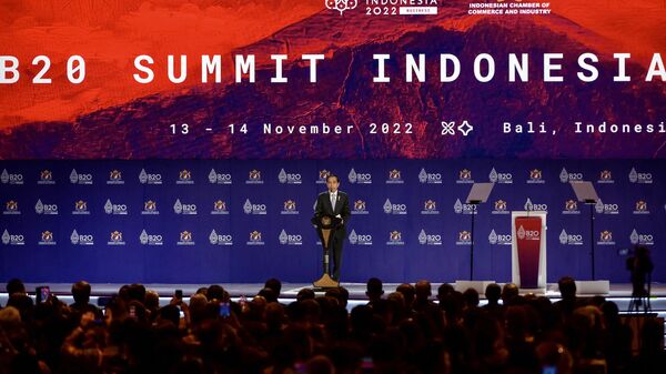 Tổng thống Indonesia tại lễ khai mạc hội nghị thượng đỉnh G20  - Sputnik Việt Nam