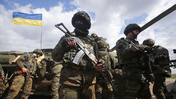 Quân đội Ukraina trên đường phân giới ở Donbass - Sputnik Việt Nam