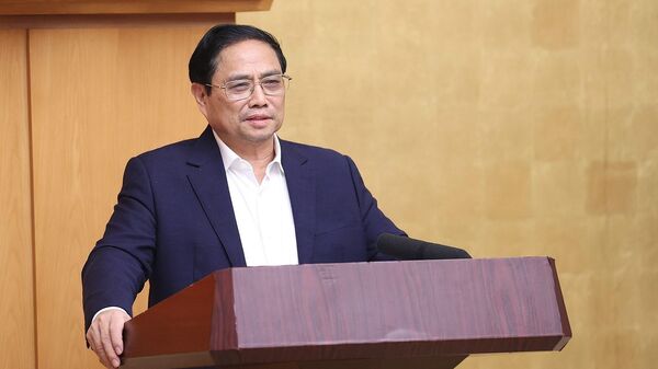 Thủ tướng Phạm Minh Chính chủ trì Hội nghị trực tuyến toàn quốc về truyền thông chính sách - Sputnik Việt Nam