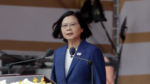 Giám đốc điều hành Đài Loan Thái Anh Văn có bài phát biểu trong lễ kỷ niệm Quốc khánh - Sputnik Việt Nam