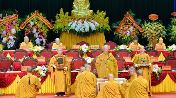 Bế mạc Đại hội đại biểu Phật giáo toàn quốc lần thứ IX, nhiệm kỳ 2022 – 2027 - Sputnik Việt Nam