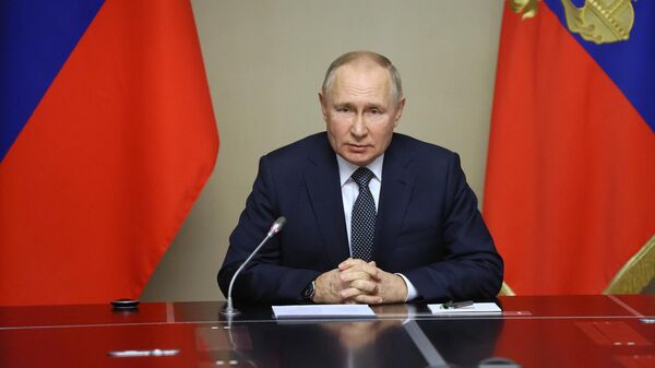Tổng thống Nga Vladimir Putin họp với các thành viên thường trực Hội đồng Bảo an - Sputnik Việt Nam