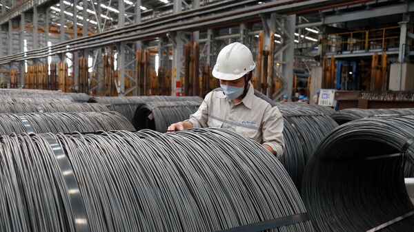Sản xuất thép tại nhà máy Hòa Phát Việt Nam - Sputnik Việt Nam