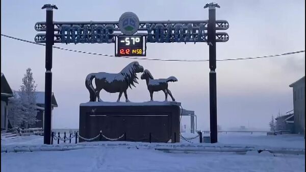 Tại một làng của Yakutia, Nga, nhiệt độ đã xuống mốc âm 60 độ - Sputnik Việt Nam