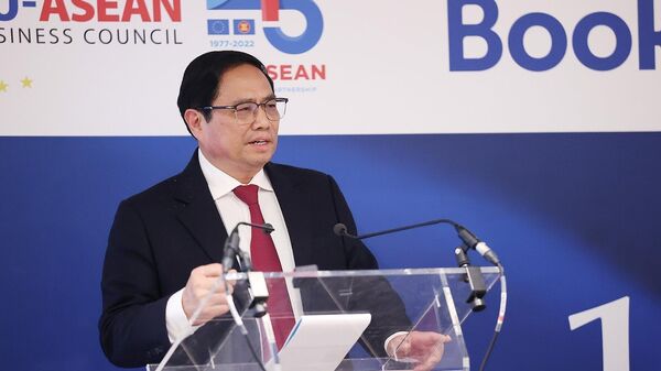 Thủ tướng Phạm Minh Chính dự Hội nghị Thượng đỉnh kinh doanh ASEAN – EU lần thứ 10 - Sputnik Việt Nam