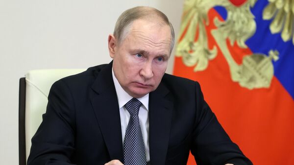 Tổng thống Nga Vladimir Putin đã tổ chức một cuộc họp với các thành viên của chính phủ Nga - Sputnik Việt Nam