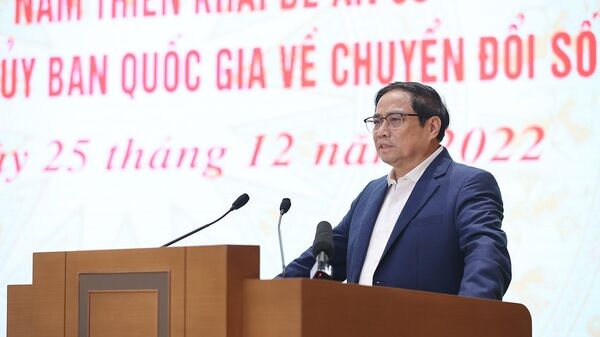 Thủ tướng Phạm Minh Chính chủ trì Hội nghị sơ kết 01 năm triển khai Đề án 06 về dữ liệu dân cư và xác thực điện tử - Sputnik Việt Nam