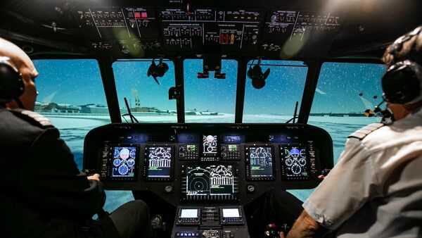 Hệ thống mô phóng huấn luyện lái máy bay trực thăng Mi-171A2 - Sputnik Việt Nam
