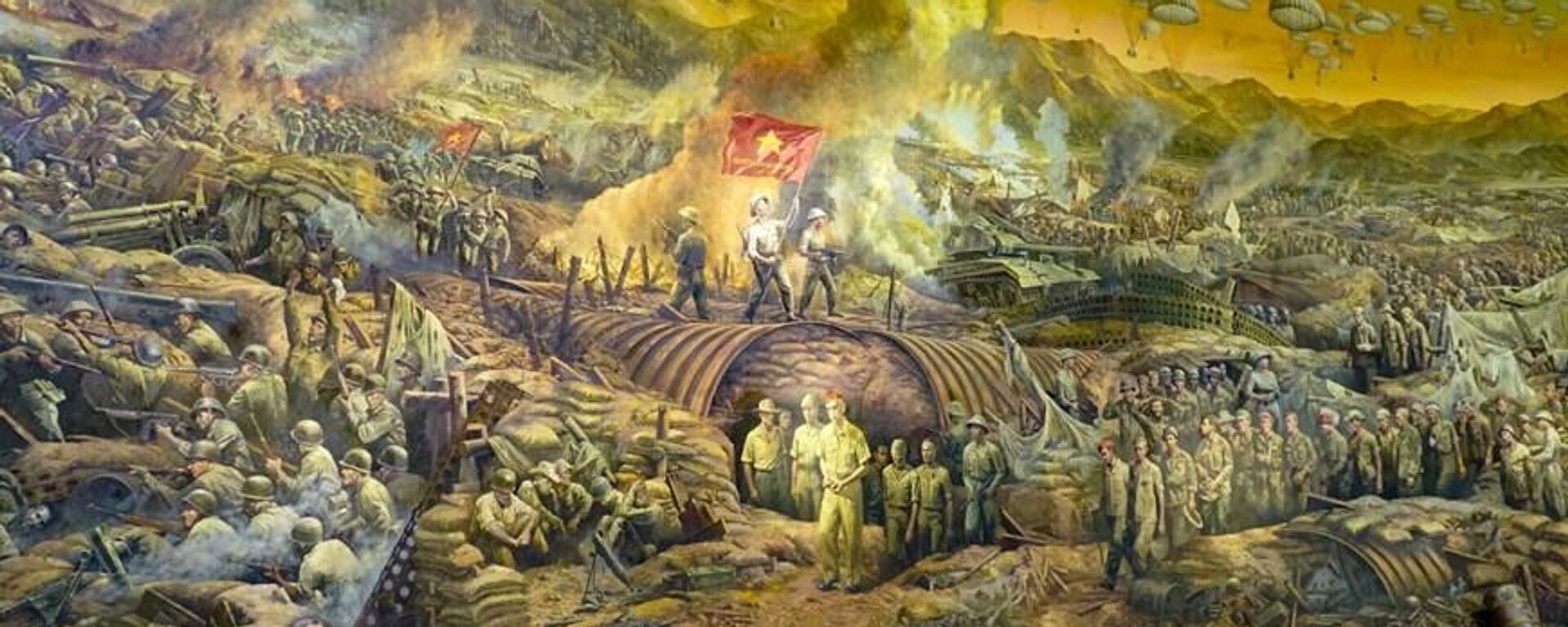 Tranh panorama về trận Điện Biên Phủ được trao giải nhất Giải thưởng Hội Mỹ thuật Việt Nam năm 2022 - Sputnik Việt Nam, 1920, 04.05.2024