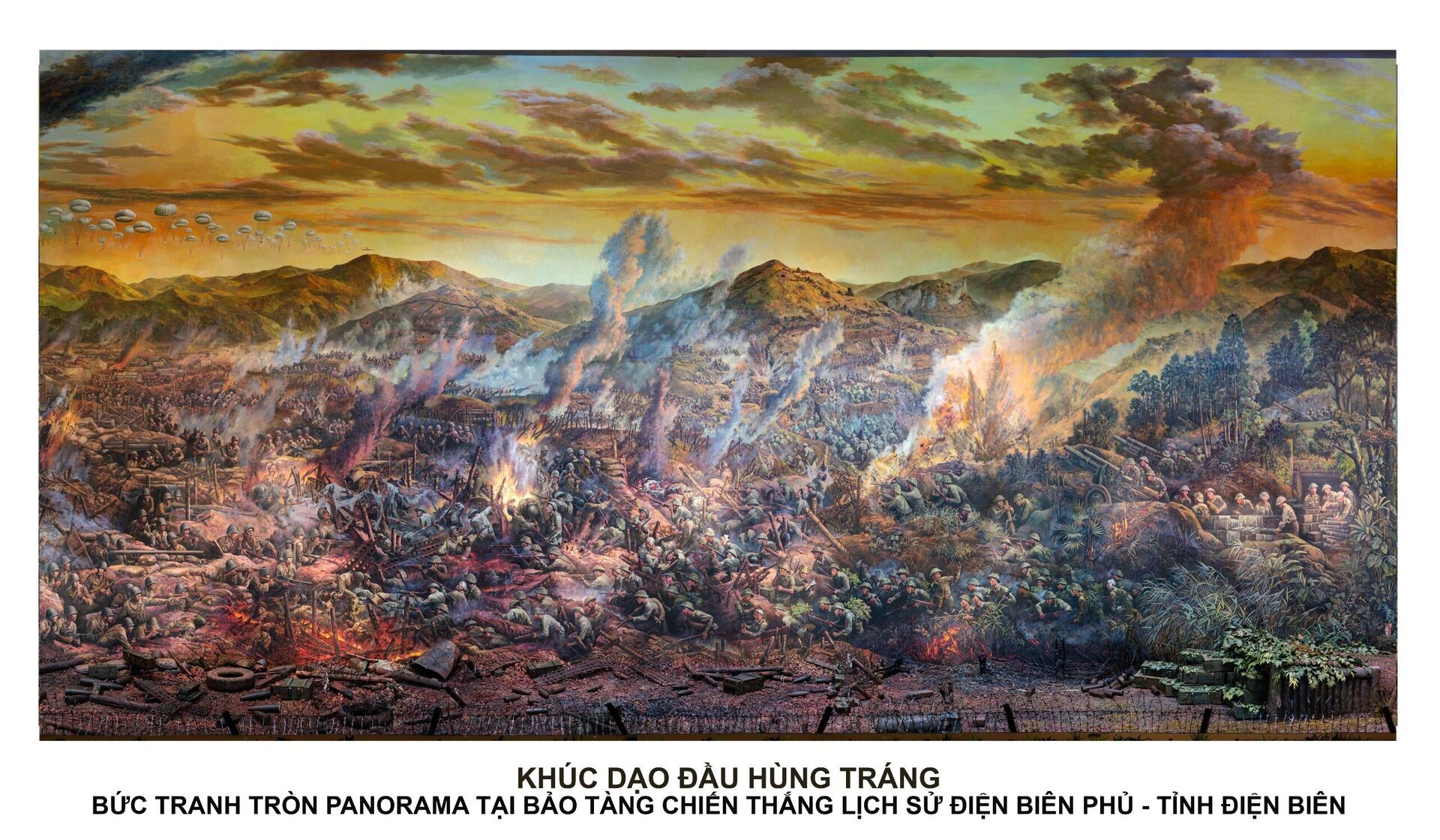 Trường đoạn Khúc dạo dầu hùng tráng trong tranh panorama về trận Điện Biên Phủ được trao giải nhất Giải thưởng Hội Mỹ thuật Việt Nam năm 2022 - Sputnik Việt Nam, 1920, 03.03.2023
