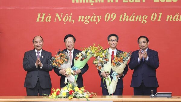 Lễ công bố quyết định bổ nhiệm Phó Thủ tướng Chính phủ nhiệm kỳ 2021 - 2026 - Sputnik Việt Nam