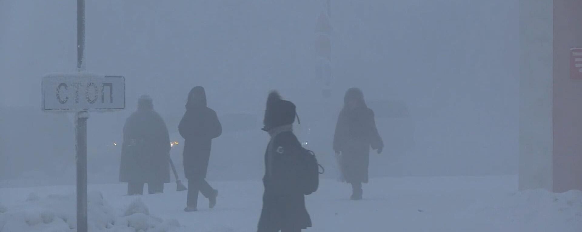 Thành phố Yakutsk bị bao trùm trong sương giá - Sputnik Việt Nam, 1920, 16.01.2023