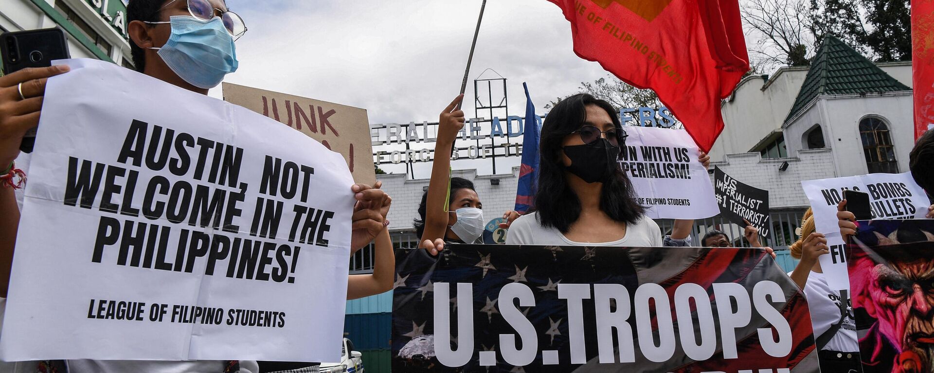 Biểu tình phản đối các căn cứ Mỹ ở Philippines
 - Sputnik Việt Nam, 1920, 02.02.2023