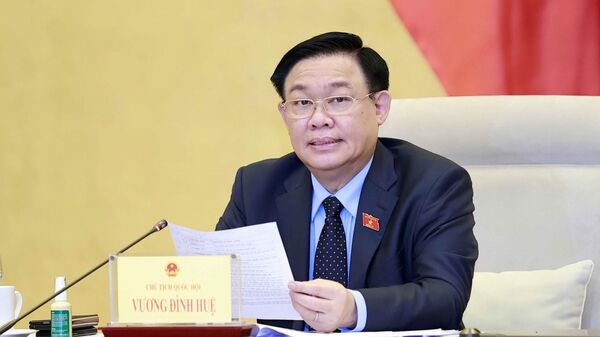 Chủ tịch Quốc hội Vương Đình Huệ chủ trì họp về công tác chuẩn bị Hội nghị Nghị sĩ trẻ toàn cầu lần thứ 9 - Sputnik Việt Nam