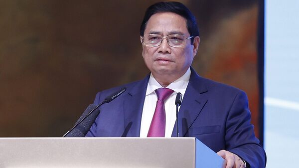 Thủ tướng Phạm Minh Chính dự Diễn đàn Doanh nghiệp Việt Nam - Singapore - Sputnik Việt Nam