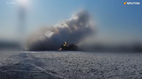 Quân đội Nga tấn công nhà chứa xe tăng Ukraina gần Donetsk - Sputnik Việt Nam
