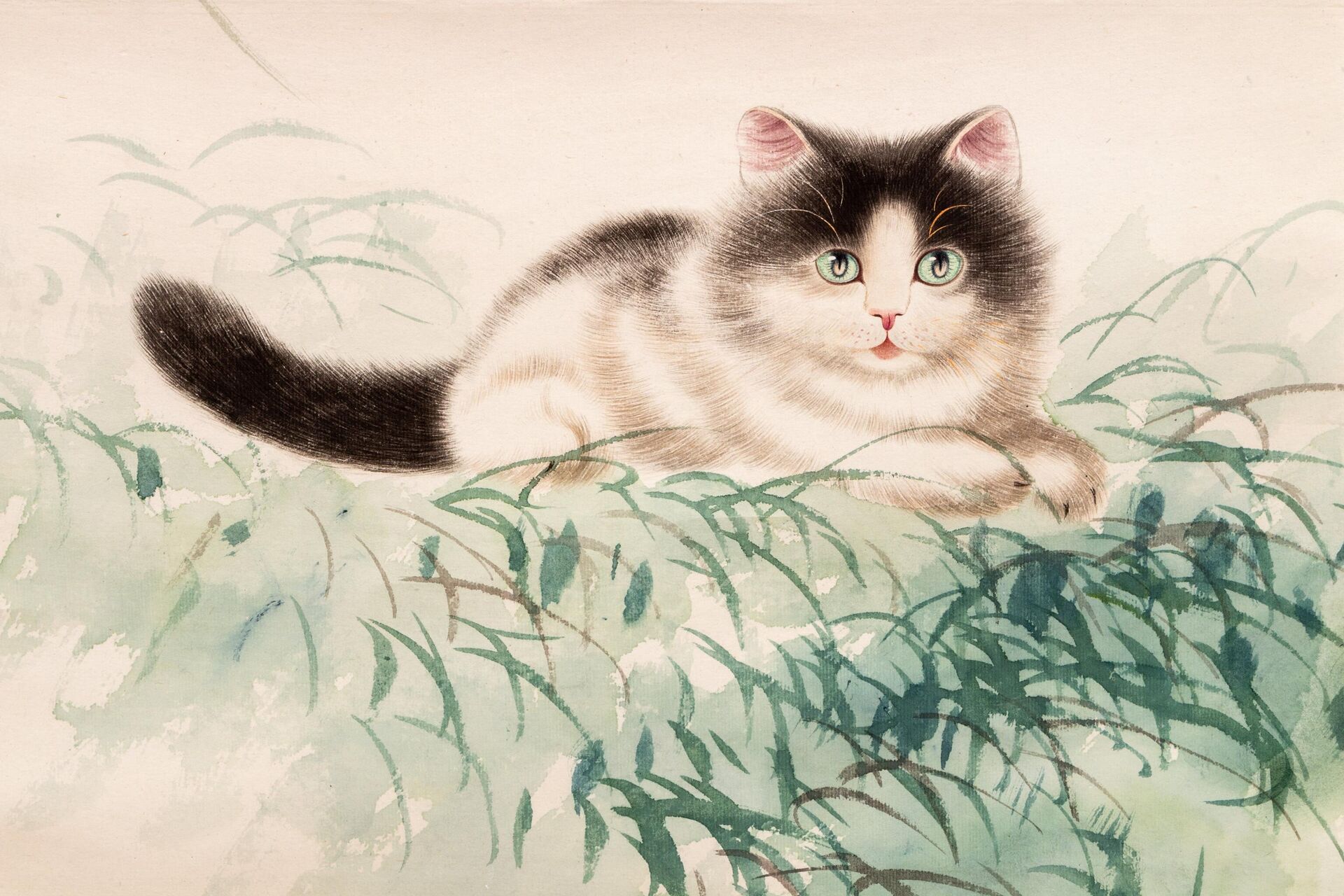 Wang Xuetao (1903–1982), Cao Kejia (1906–1979). Mèo và hoa tử đằng. Trung Quốc, năm 1961 - Sputnik Việt Nam, 1920, 16.02.2023