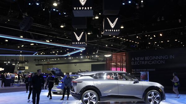 Xe Vinfast tại triển lãm AutoMobility ở Los Angeles - Sputnik Việt Nam