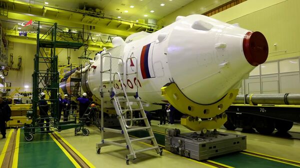 Roscomos hoàn thành lắp ráp Soyuz MS-23 và tên lửa đẩy Soyuz-2.1a tại sân bay vũ trụ Baikonur - Sputnik Việt Nam