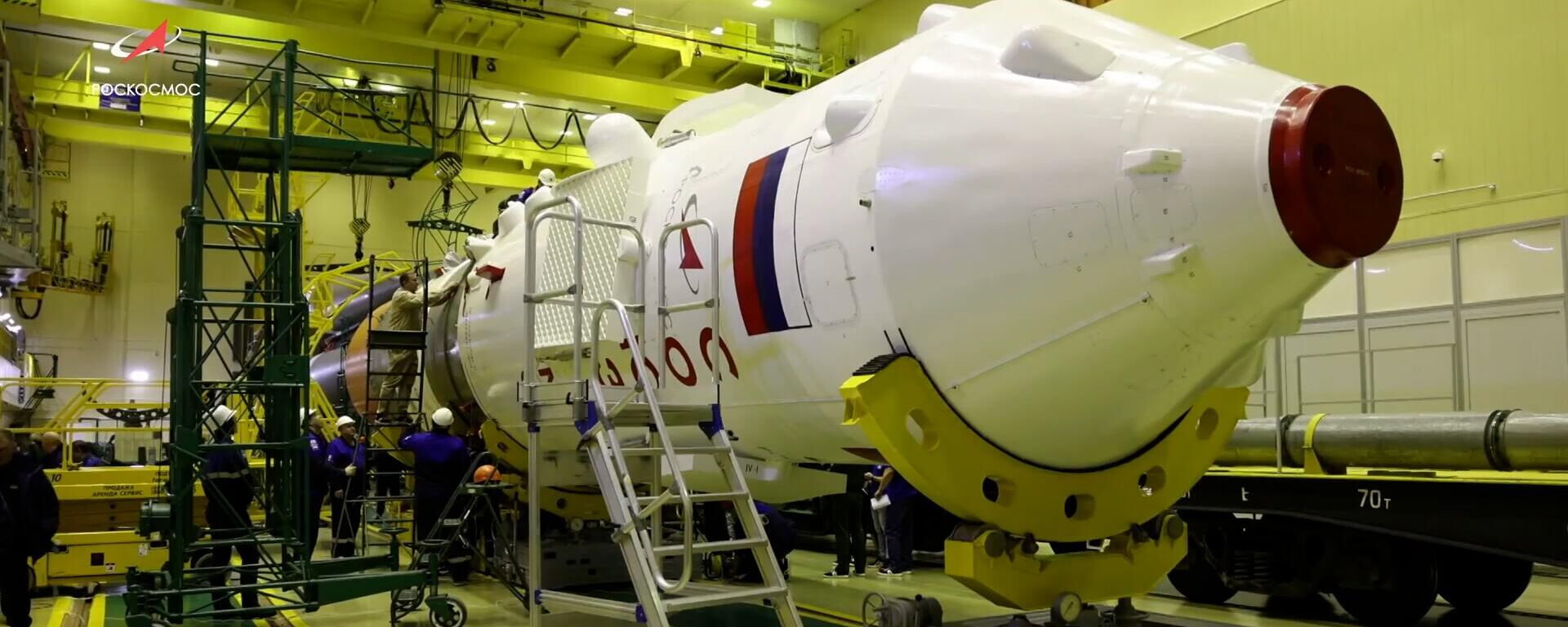 Roscomos hoàn thành lắp ráp Soyuz MS-23 và tên lửa đẩy Soyuz-2.1a tại sân bay vũ trụ Baikonur - Sputnik Việt Nam, 1920, 21.02.2023