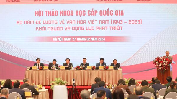 Văn hóa soi đường: Hội thảo khoa học quốc gia 80 năm Đề cương về văn hóa Việt Nam (1943-2023) - Khởi nguồn và động lực phát triển - Sputnik Việt Nam