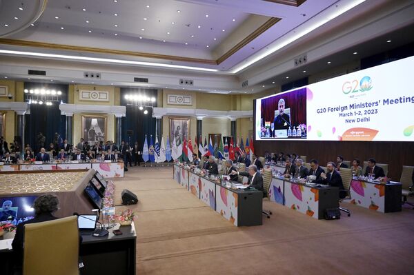 Hội nghị Bộ trưởng Ngoại giao G20 tại New Delhi, Ấn Độ. - Sputnik Việt Nam