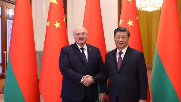 Cuộc gặp của các nhà lãnh đạo Trung Quốc và Belarus Tập Cận Bình và Alexander Lukashenko - Sputnik Việt Nam