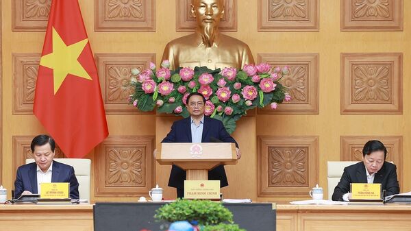 Thủ tướng Phạm Minh Chính chủ trì họp triển khai phương án đầu tư xây dựng tuyến đường cao tốc cao tốc Ninh Bình-Nam Định-Thái Bình và Gia Nghĩa -Chơn Thành - Sputnik Việt Nam