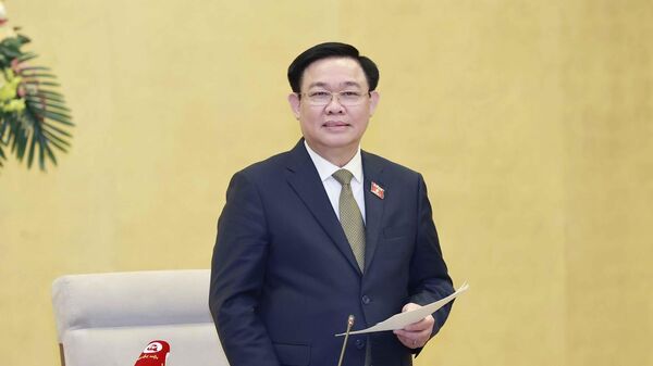 Chủ tịch Quốc hội Vương Đình Huệ tiếp các đại sứ, trưởng cơ quan đại diện Việt Nam ở nước ngoài - Sputnik Việt Nam
