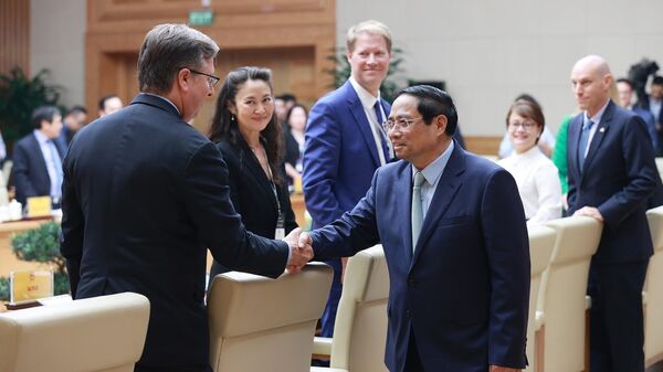 Thủ tướng Phạm Minh Chính tiếp các doanh nghiệp của Hội đồng Kinh doanh Hoa Kỳ-ASEAN - Sputnik Việt Nam