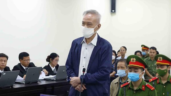 Bị cáo Lương Văn Hoá tại phiên toà sơ thẩm - Sputnik Việt Nam