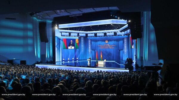 Tổng thống Belarus Alexander Lukashenko gửi thông điệp tới người dân và quốc hội  - Sputnik Việt Nam