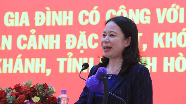 Phó Chủ tịch nước Võ Thị Ánh Xuân thăm, làm việc tại Khánh Hòa - Sputnik Việt Nam