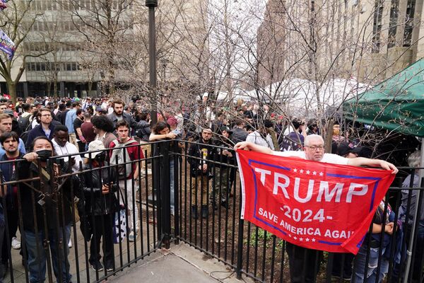Người ủng hộ Donald Trump ở New York. - Sputnik Việt Nam