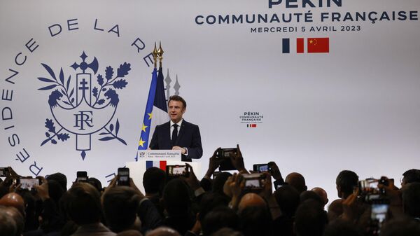 Tổng thống Pháp Emmanuel Macron có chuyến thăm tới Trung Quốc  - Sputnik Việt Nam
