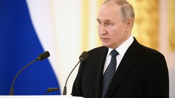 Tổng thống Liên bang Nga V. Putin nhận ủy nhiệm thư từ các đại sứ nước ngoài mới đến - Sputnik Việt Nam