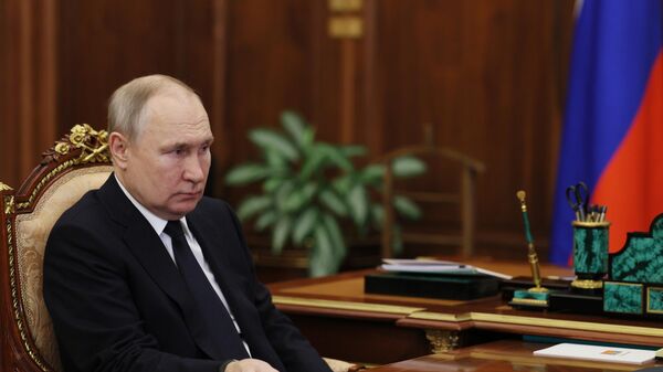 Tổng thống Nga Vladimir Putin gặp Quyền Trưởng LNR L. Pasechnik - Sputnik Việt Nam