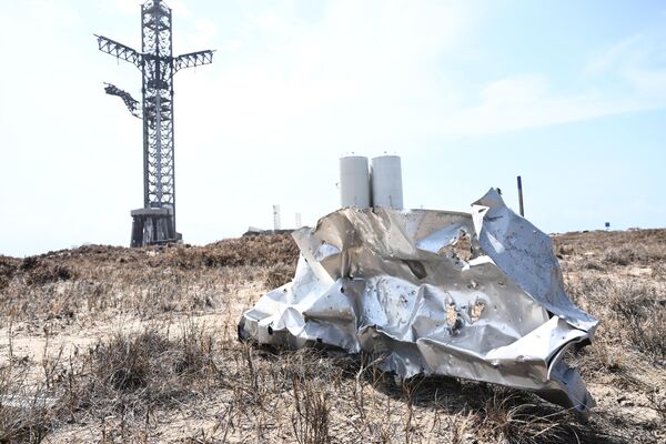 Địa điểm các mảnh vỡ của tên lửa Starship của SpaceX bị rơi ở Texas. - Sputnik Việt Nam