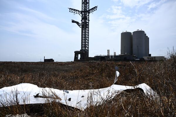 Địa điểm các mảnh vỡ của tên lửa Starship của SpaceX bị rơi ở Texas. - Sputnik Việt Nam