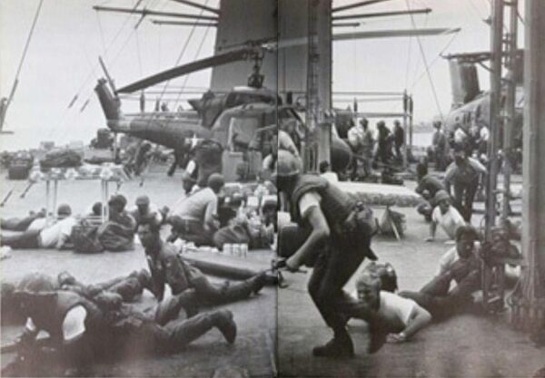 Cuộc di tản khỏi Sài Gòn trong khuôn khổ chiến dịch Eagle Pull và Frequent Wind. - Sputnik Việt Nam