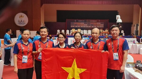 Niềm vui của các thành viên đội tuyển cờ ốc Việt Nam - Sputnik Việt Nam