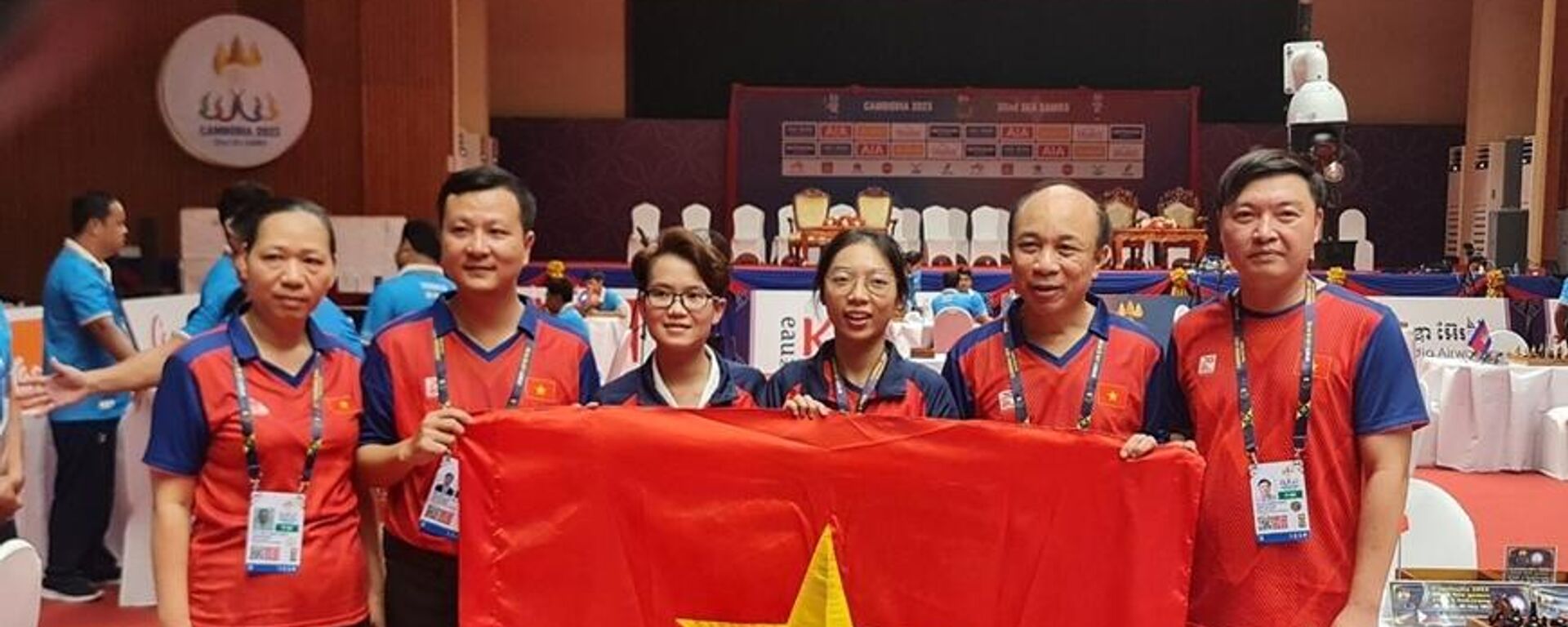 Niềm vui của các thành viên đội tuyển cờ ốc Việt Nam - Sputnik Việt Nam, 1920, 02.05.2023