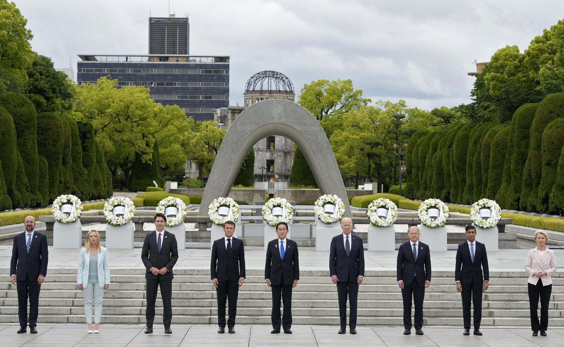 Các nhà lãnh đạo G7 tại Hội nghị thượng đỉnh ở Hiroshima, Nhật Bản - Sputnik Việt Nam, 1920, 20.05.2023