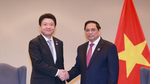 Thủ tướng Phạm Minh Chính tiếp một số doanh nghiệp hàng đầu Nhật Bản - Sputnik Việt Nam