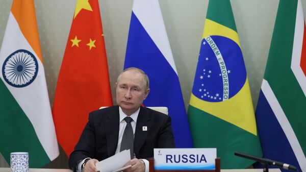 Tổng thống Nga Vladimir Putin tham dự Нội nghị thượng đỉnh BRICS - Sputnik Việt Nam