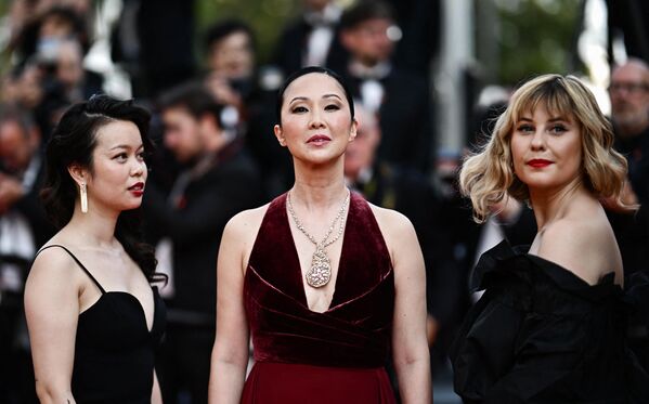 Nữ diễn viên Pháp gốc Việt Phạm Linh Đan tại Liên hoan phim Cannes lần thứ 76, Pháp. - Sputnik Việt Nam