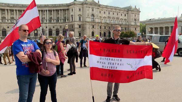 Người Áo biểu tình phản đối việc cung cấp vũ khí cho Ukraina - Sputnik Việt Nam