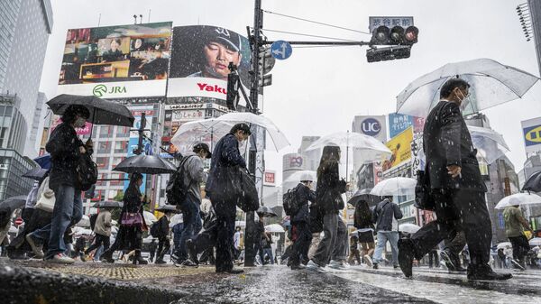 Cơn mưa lớn ở Tokyo - Sputnik Việt Nam