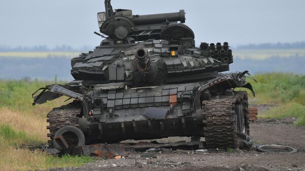 Xe tăng LLVT Ukraina bị phá hủy - Sputnik Việt Nam
